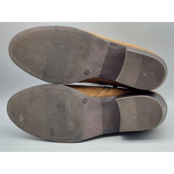 Xappeal Ladies Brown Zip Up Stewart Booties Boots Size 8 Block Heel Faux Suede - Picture 10 of 12